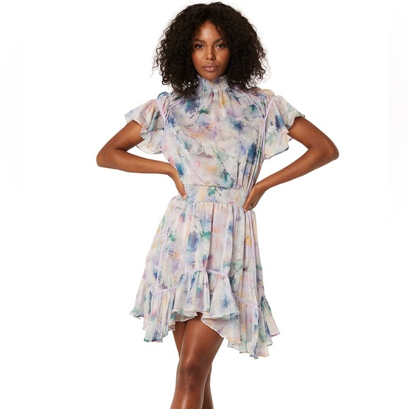 NWT RARE MISA Watercolor Dress Size M - Picture 10 of 10